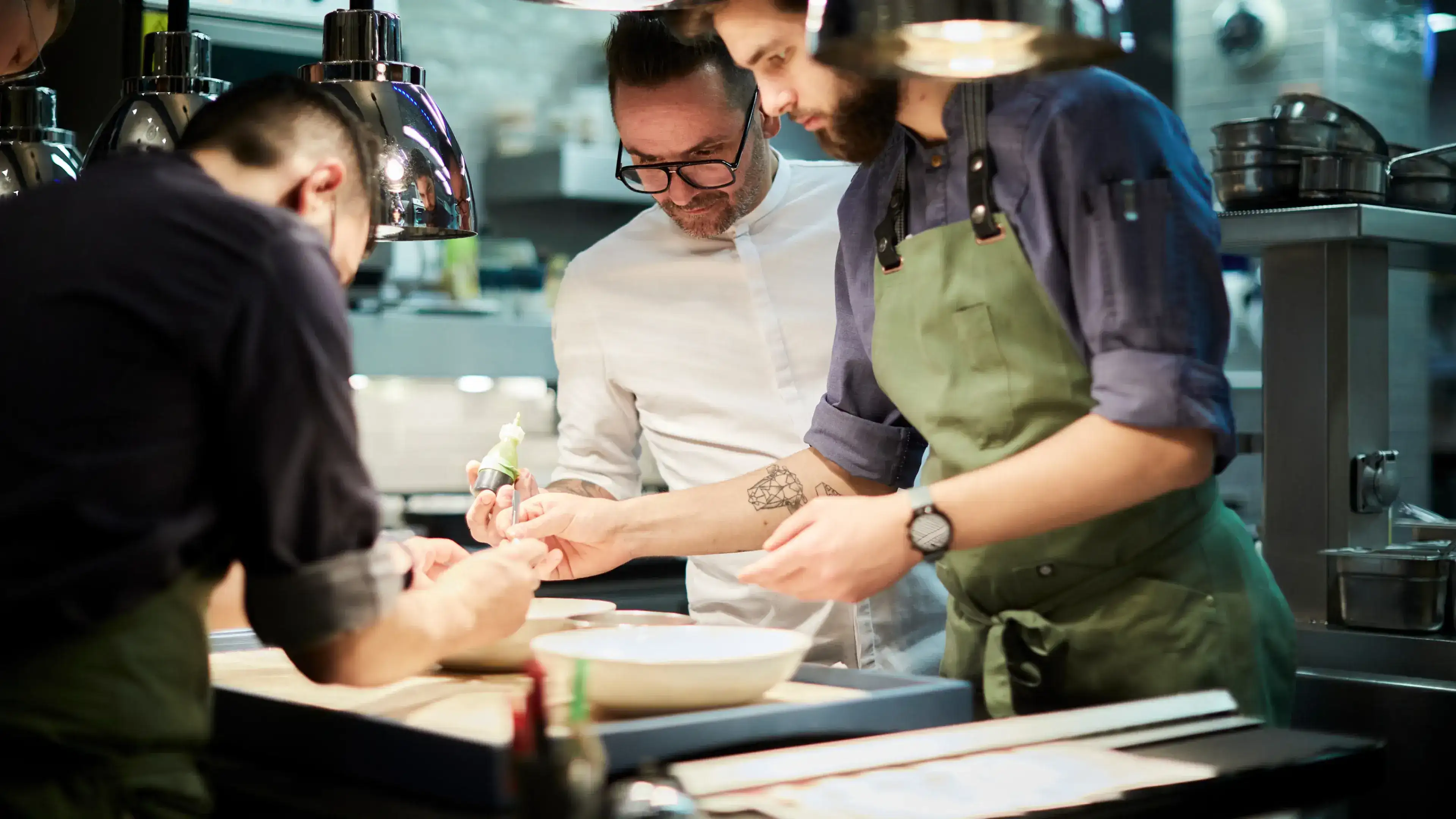 Chef Hans Neuner and his team.