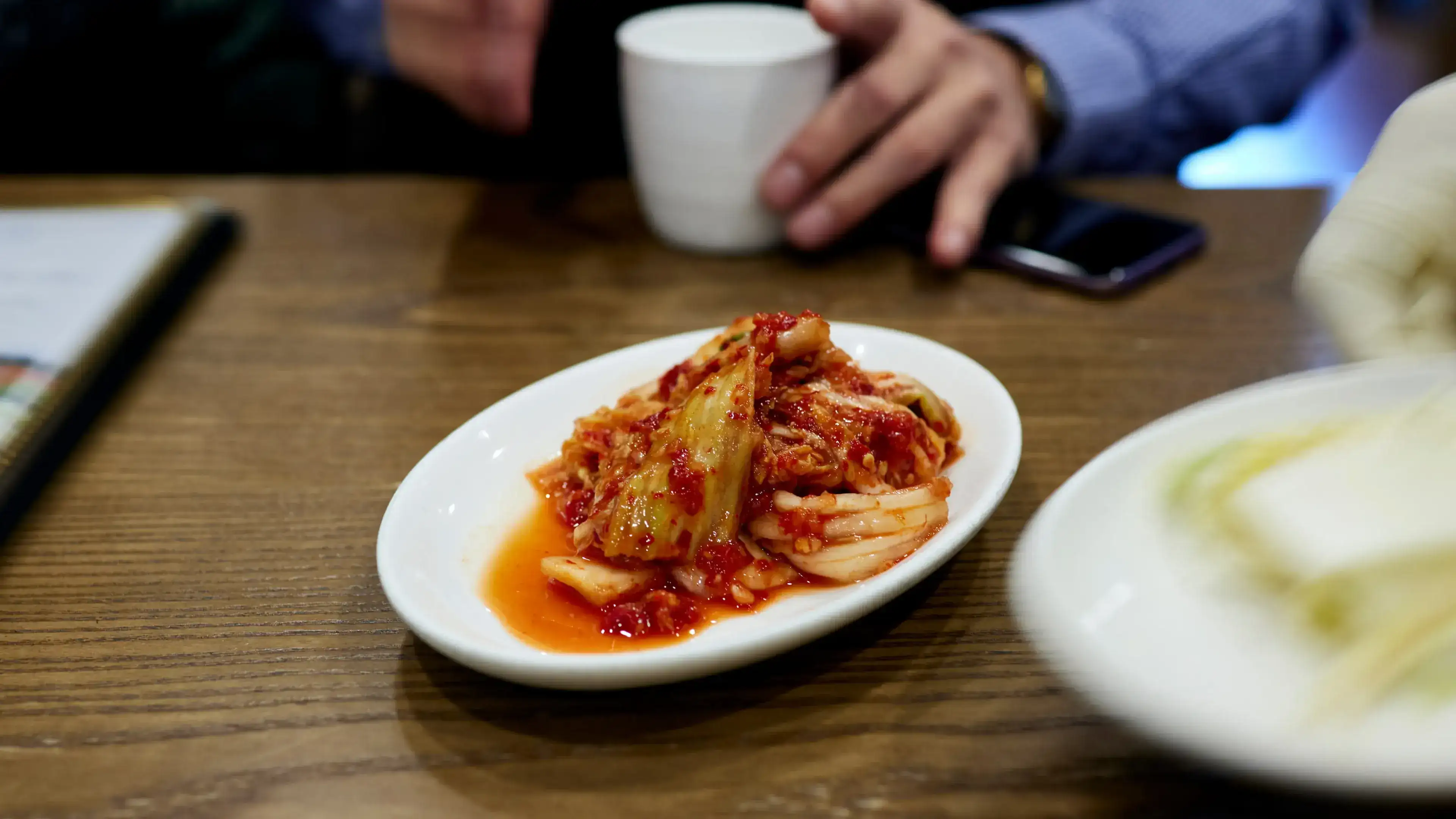 Ocean's Asian food journey: Kimchi dish.
