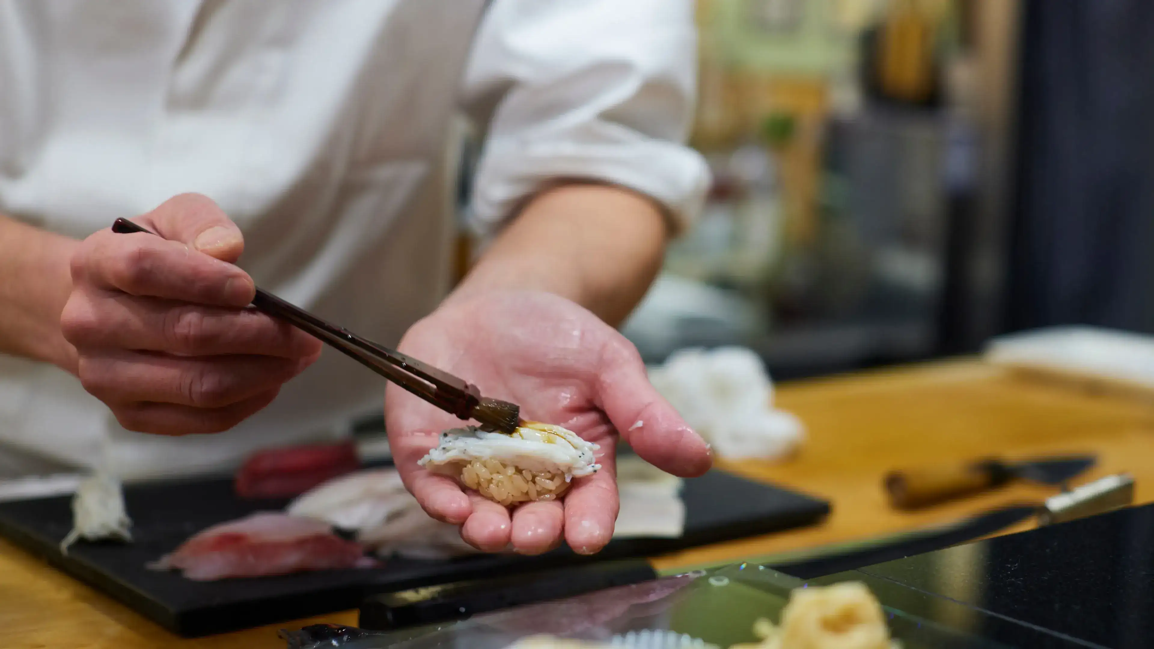 Ocean's Asian food journey: Sushi.